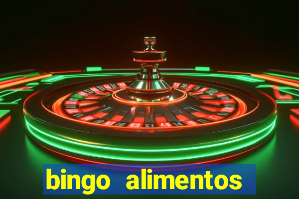 bingo alimentos para imprimir